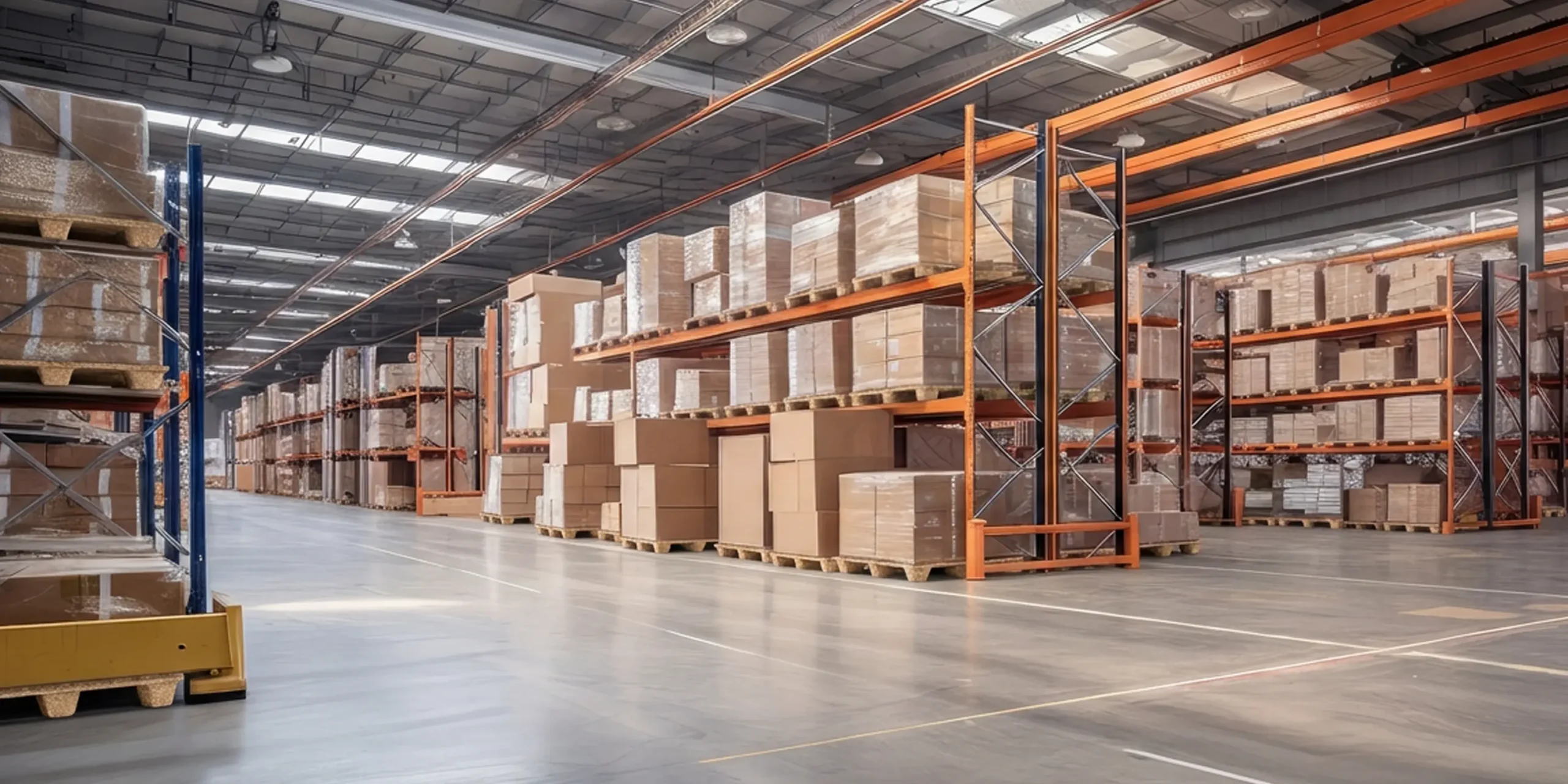 presswood pallets in stelling magazijn